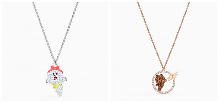 时尚单品】Swarovski与Line Friends联手推出一系列可爱的首饰，设计