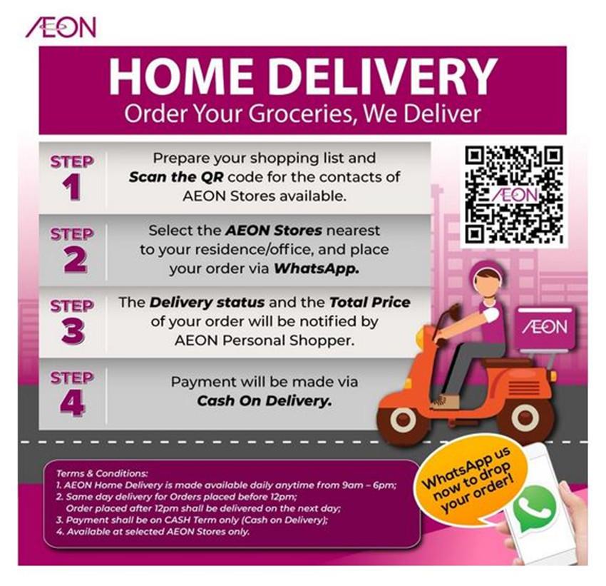 【好康】好消息，AEON 终于推出外送服务啦！一步步教你如何线上购买 AEON 的各种好物，让你感受一下在家逛超市的感觉！