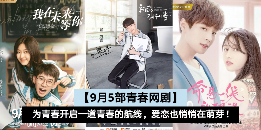 【影视】【9月5部青春网剧】新生代演员为青春开启一道青春的航线,爱恋也悄悄在萌芽!