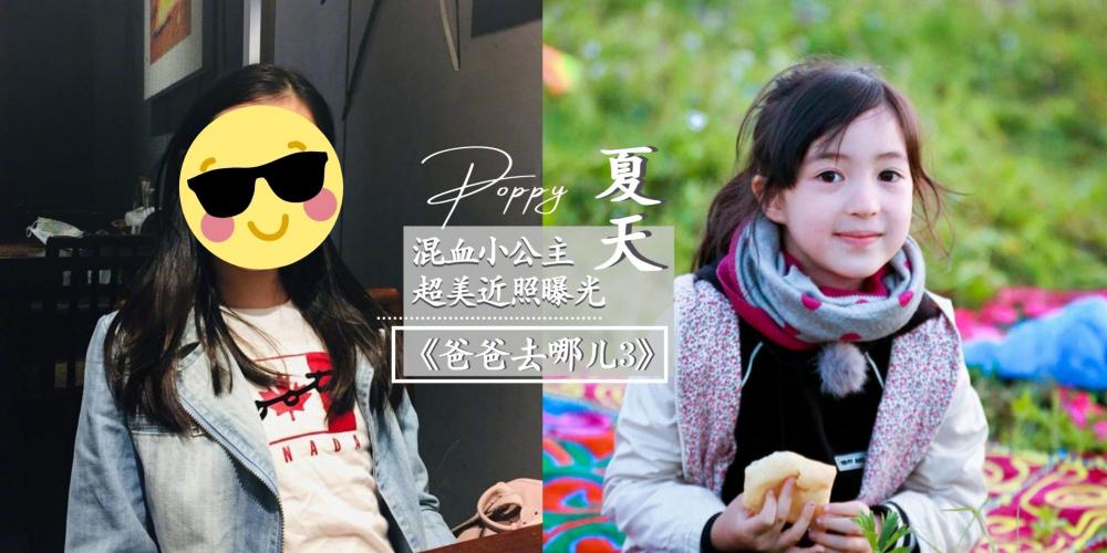 【中港台娱乐】《爸爸去哪儿3》混血小公主夏天Poppy长大了!时隔6年,超美近照曝光,暴风抽高身高直逼爸爸夏克立!