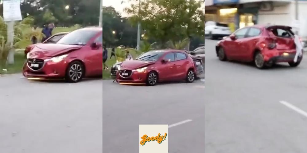 SHOCKING: Klang Driver Crashes Into Multiple Cars While Exiting Parking ...